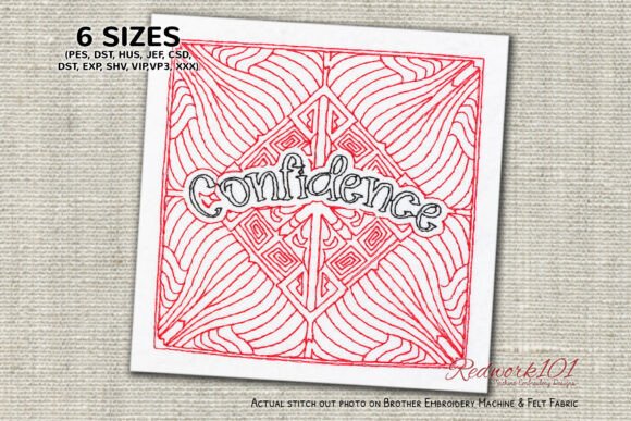 Reviewing Confidence Redwork Mandala for Apparel