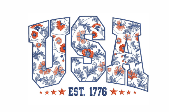 Reviewing USA, Independence Day Embroidery for Real Projects
